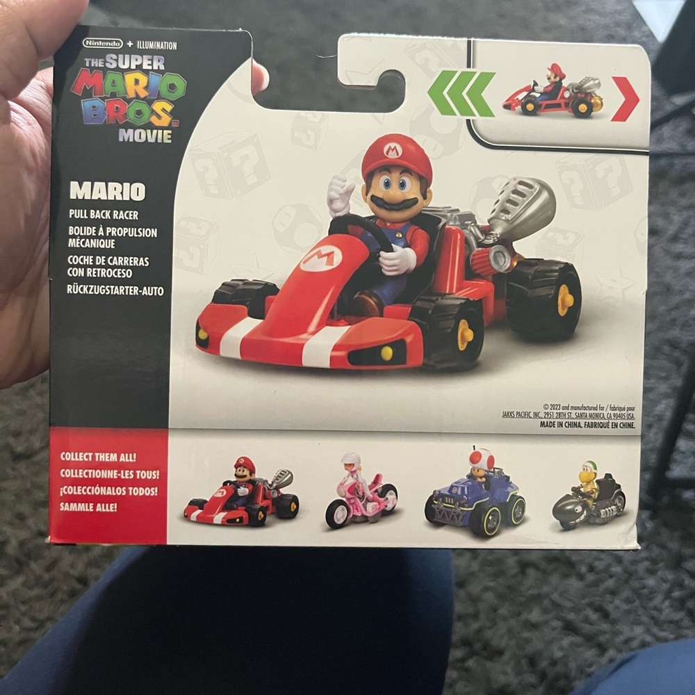 Nintendo Mario Red Kart with Yellow-Wheel Accents - Picture 4 of 7